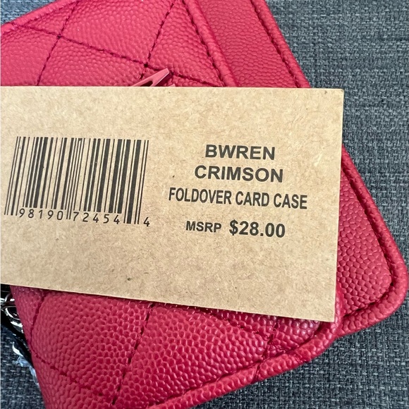 NWT STEVE MADDEN FOLD-OVER CARD CASE CARDHOLDER MINI WALLET - Picture 5 of 7